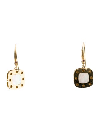 Roberto Coin 18K Mother of Pearl Pois Moi Drop Earrings