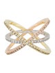 Roberto Coin Tri-Color Diamond Band Ring