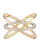 Roberto Coin Tri-Color Diamond Band Ring