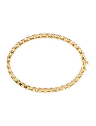 Roberto Coin 18K Diamond Hinged Bangle