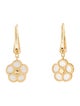 Roberto Coin 18K Mother Of Pearl & Diamond Daisy Drop Earrings