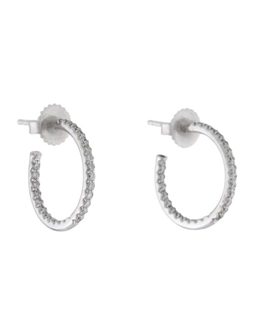 Roberto Coin 18K Diamond Petite Inside Out Hoop Earrings