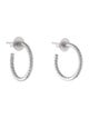Roberto Coin 18K Diamond Petite Inside Out Hoop Earrings