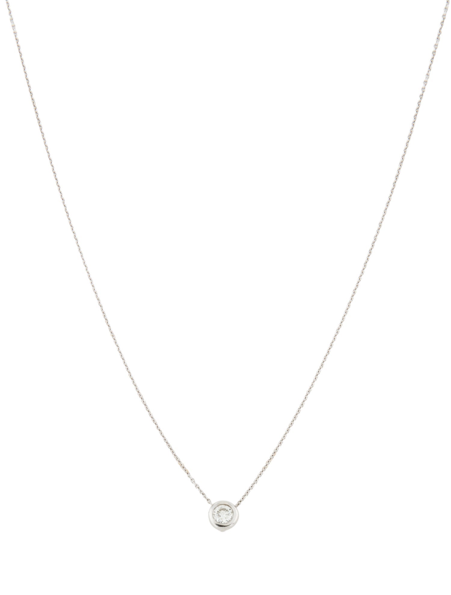 Roberto Coin 18K Single Diamond Bezel Necklace