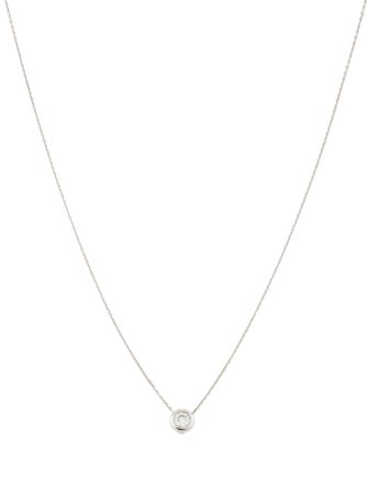 Roberto Coin 18K Single Diamond Bezel Necklace