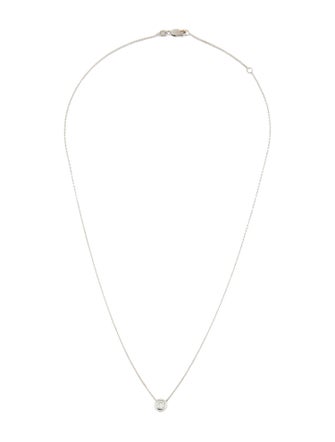 Roberto Coin 18K Single Diamond Bezel Necklace