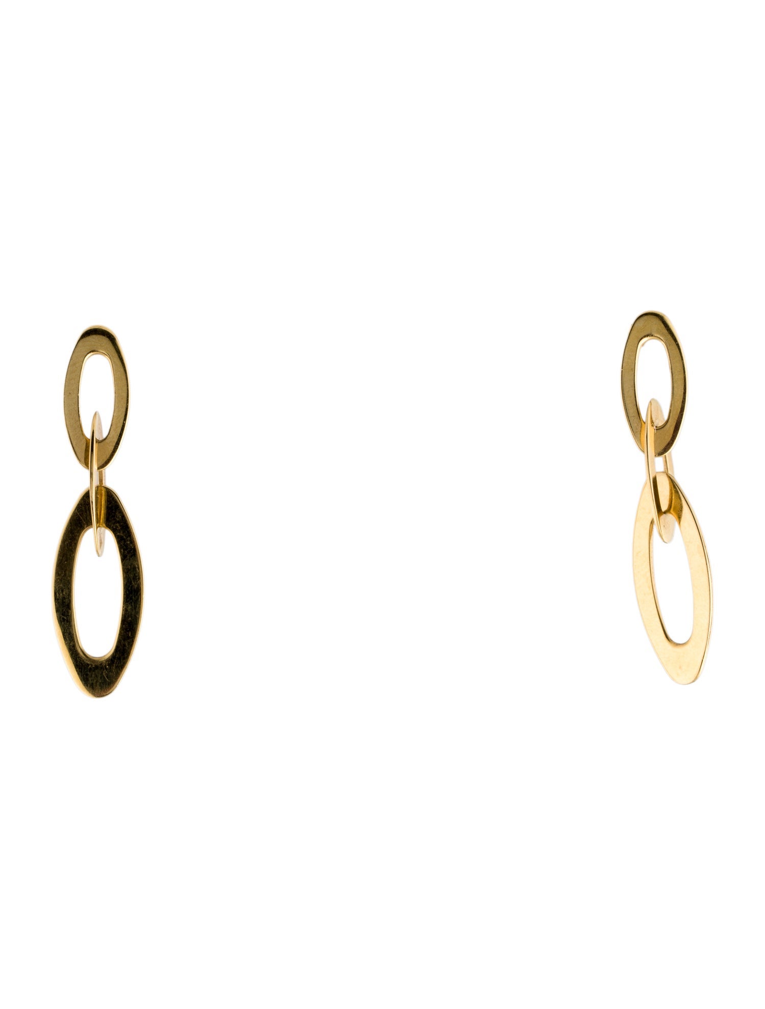 Roberto Coin 18K Chic & Shine Oval Link Drop Earrings