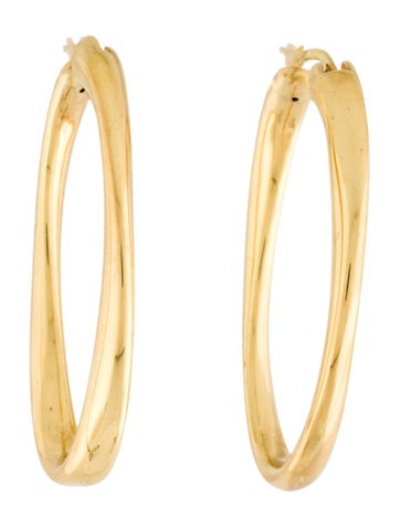 Roberto Coin Hoop 18K Gold Earrings