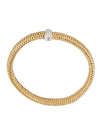 Roberto Coin 18K Diamond Primavera Accent Bangle