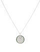 Roberto Coin 18K Tsavorite Garnet & Diamond Disc Pendant Necklace