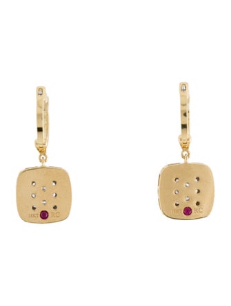 Roberto Coin 18K Diamond Pois Moi Drop Earrings