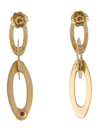 Roberto Coin 18K Chic & Shine Oval Link Drop Earrings