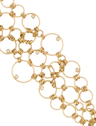 Roberto Coin 18K Diamond Mauresque Circle Link Toggle Bracelet