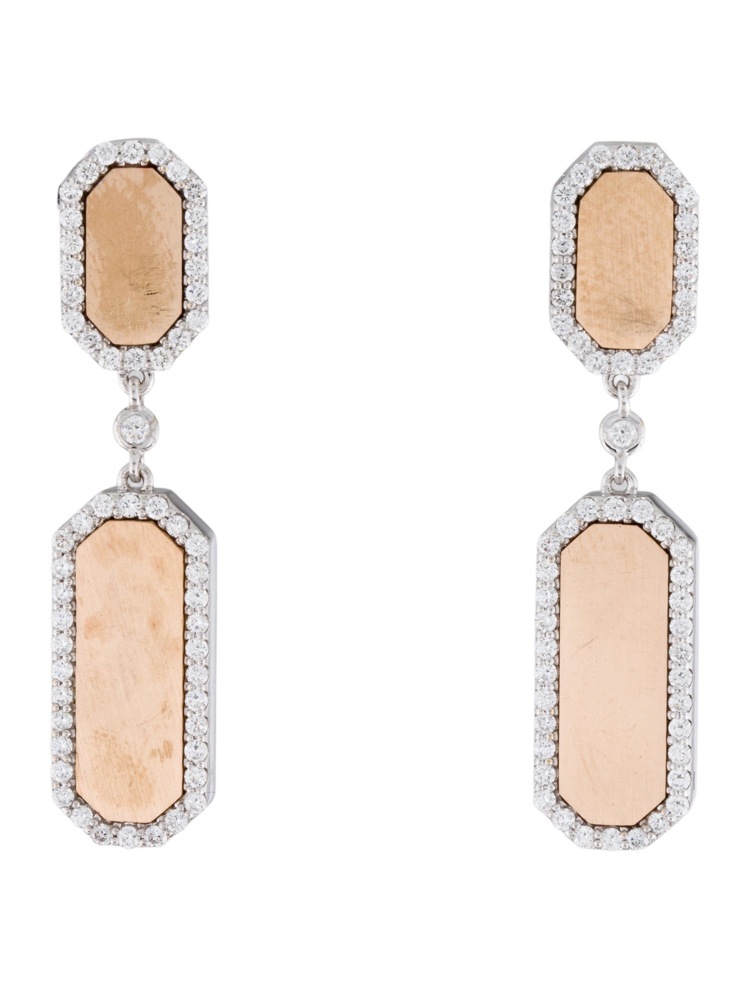 Roberto Coin 18K Diamond Drop Earrings