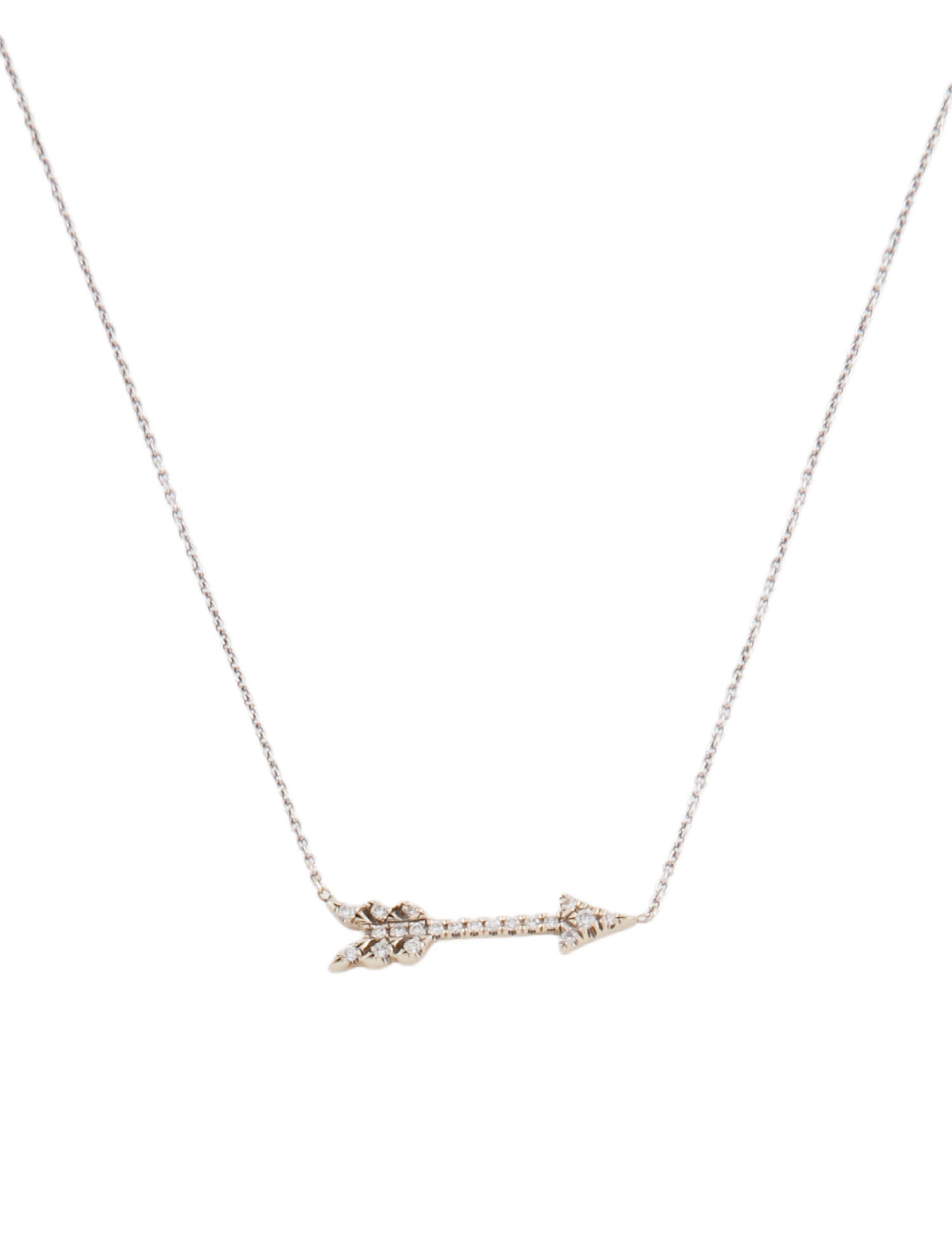 Roberto Coin 18K Diamond Arrow Pendant Necklace