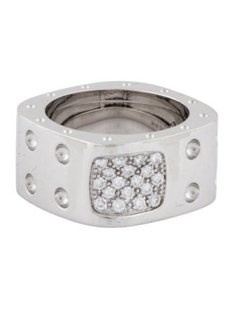 Roberto Coin 18K Diamond Pois Moi Double Row Ring