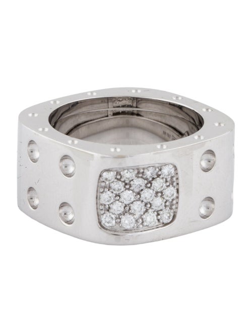 Roberto Coin 18K Diamond Pois Moi Double Row Ring