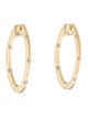 Roberto Coin 18K Diamond Flat Oval Hoop Earrings