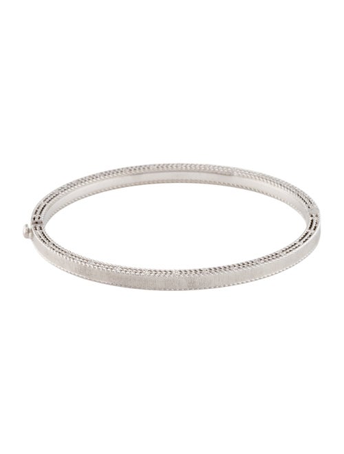 Roberto Coin 18K Diamond Princess Satin Bangle Bracelet