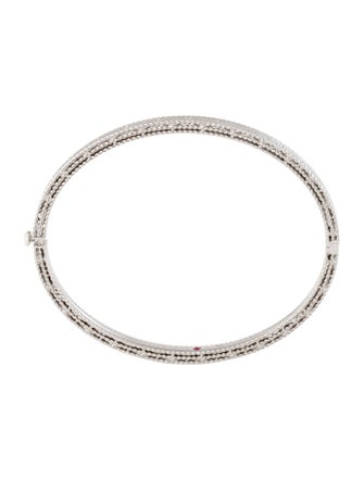 Roberto Coin 18K Diamond Princess Satin Bangle Bracelet