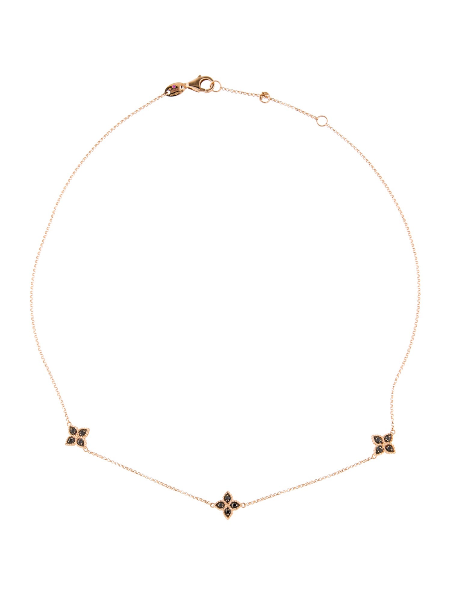 Roberto Coin 18K Diamond Reversible Flower Necklace