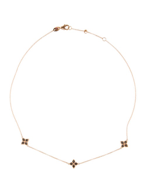 Roberto Coin 18K Diamond Reversible Flower Necklace