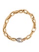 Roberto Coin 18K Diamond Designer Gold Mix Chain Bracelet