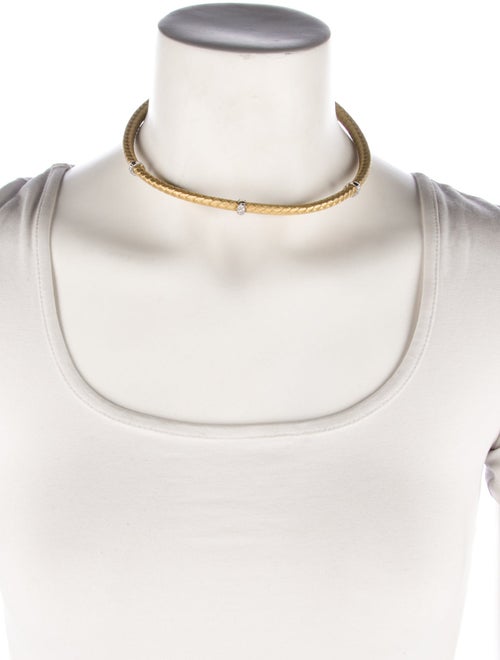 Roberto Coin 18K Sapphire & Diamond Woven Silk Collar Necklace