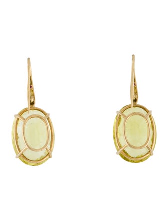 Roberto Coin 18K Quartz Drop Earrings