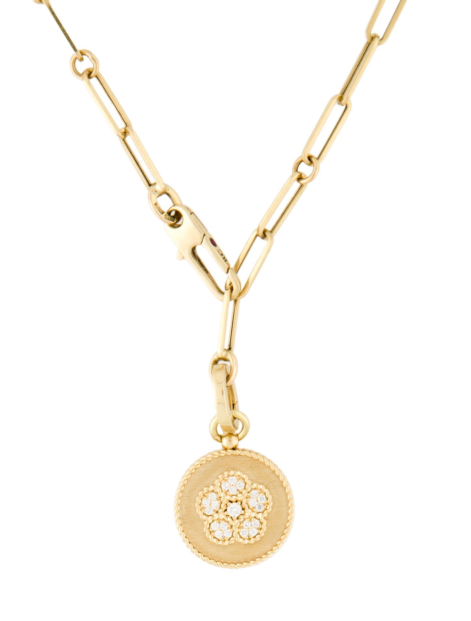 Roberto Coin 18K Diamond Daisy Enhancer Pendant Necklace