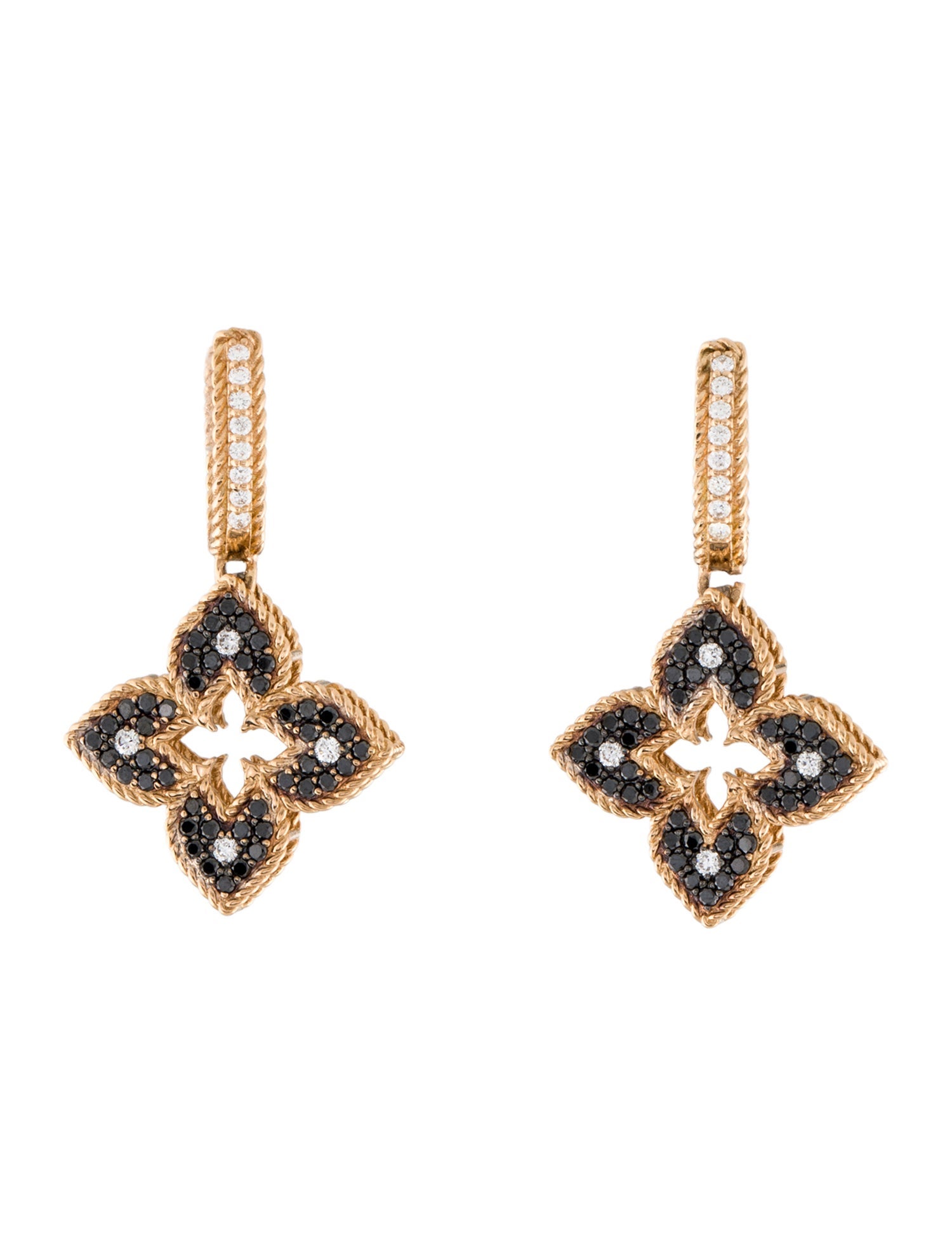 Roberto Coin 18K Diamond Venetian Princess Drop Earrings