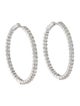 Roberto Coin 18K 3.46ctw Diamond Inside Out Hoop Earrings