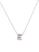 Roberto Coin 18K Diamond Love Letter 'E' Necklace