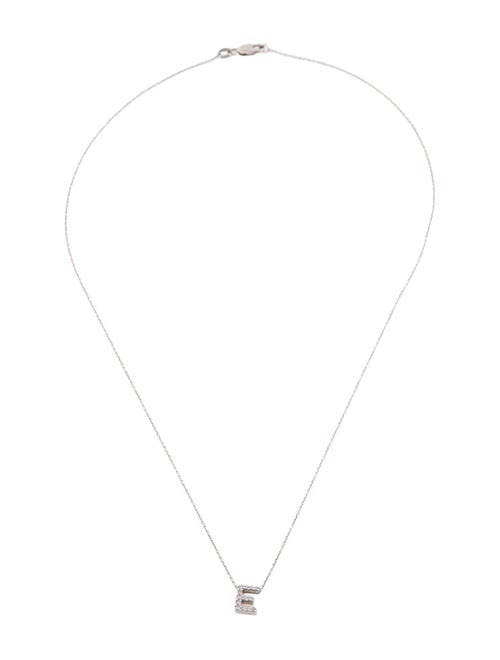 Roberto Coin 18K Diamond Love Letter 'E' Necklace