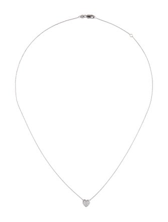 Roberto Coin 18K Diamond Tiny Treasures Puffed Heart Pendant Necklace