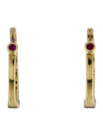 Roberto Coin 18K Diamond Baby Huggie Earrings