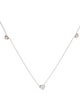 Roberto Coin 18K Diamond Heart Station Necklace