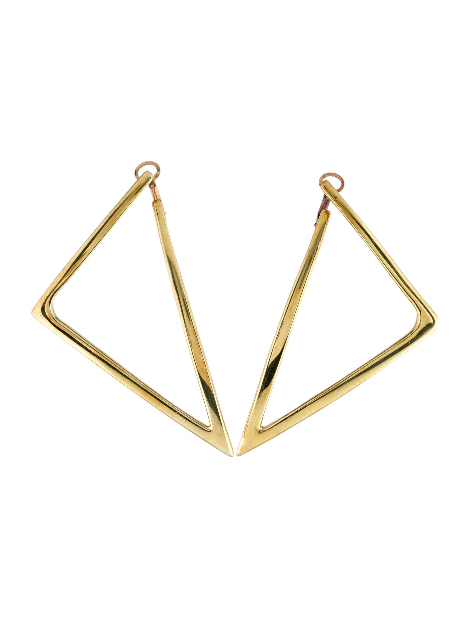 Roberto Coin 18K Large Triangle Earrings