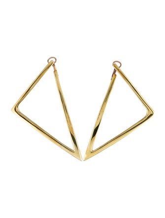 Roberto Coin 18K Large Triangle Earrings