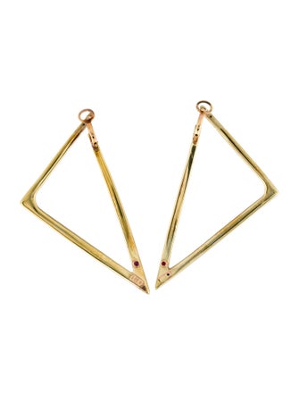 Roberto Coin 18K Large Triangle Earrings
