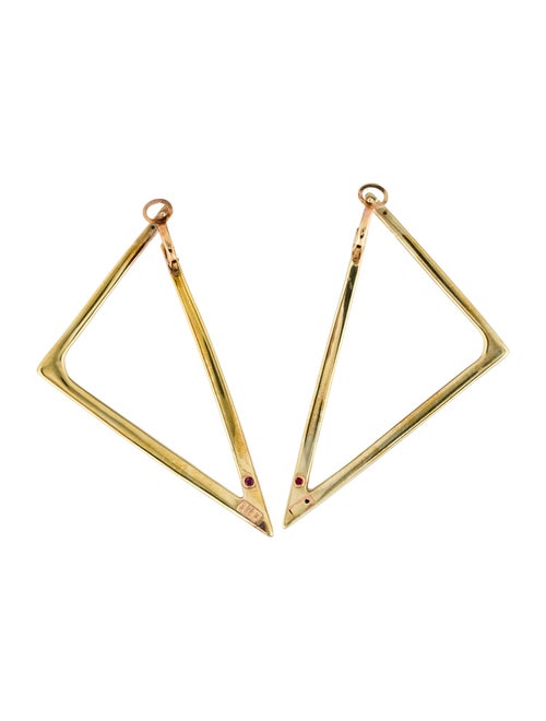 Roberto Coin 18K Large Triangle Earrings