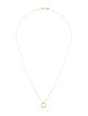 Roberto Coin 18K Diamond Tiny Treasures Small Circle Pendant Necklace