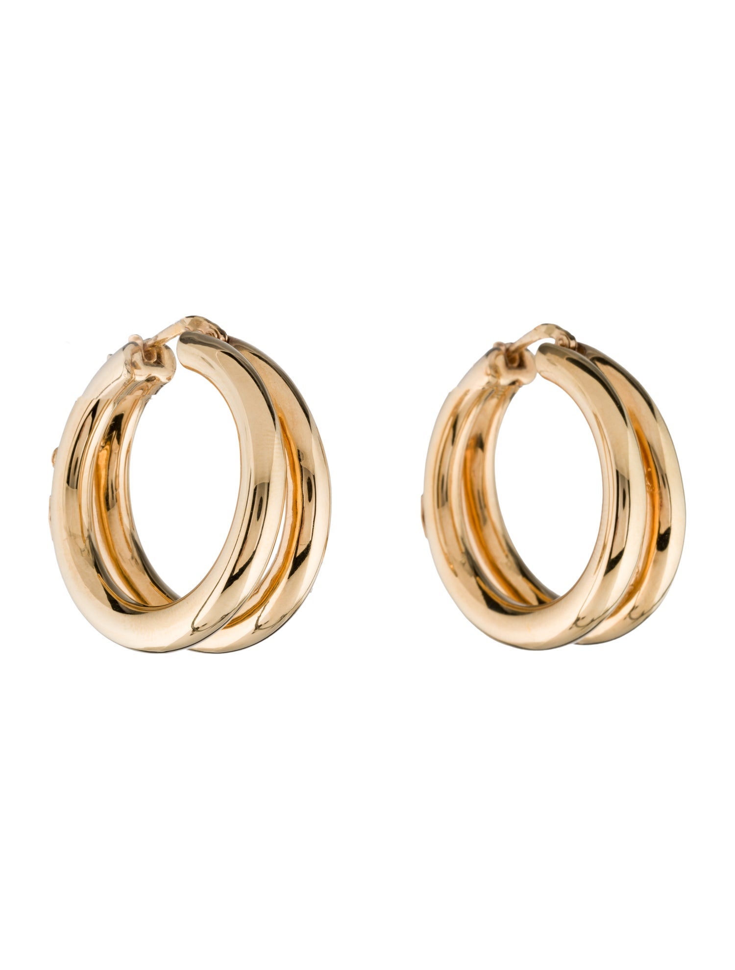 Roberto Coin 18K Double Hoop Earrings