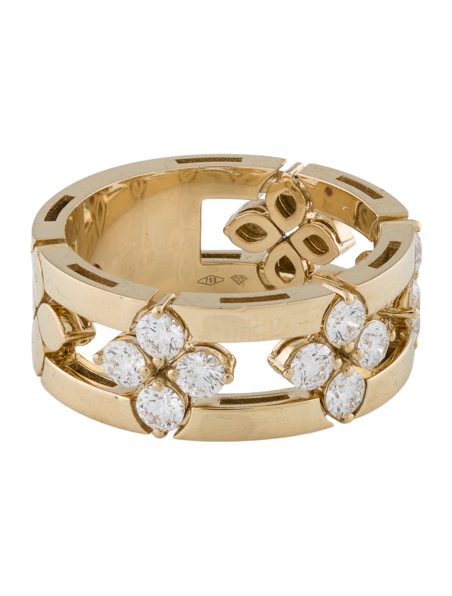 Roberto Coin 18K Diamond Love in Verona Open Frame Ring