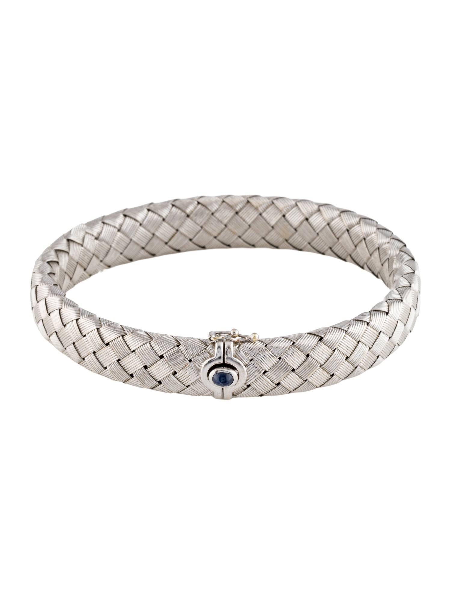 Roberto Coin 18K Sapphire Woven Bangle Bracelet