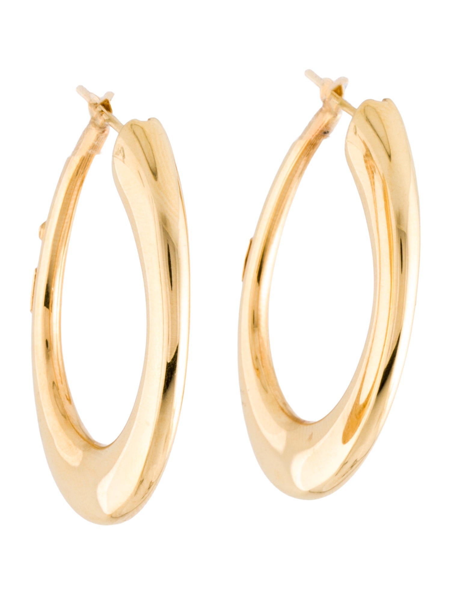 Roberto Coin 18K Oro Classic Contoured Oval Hoop