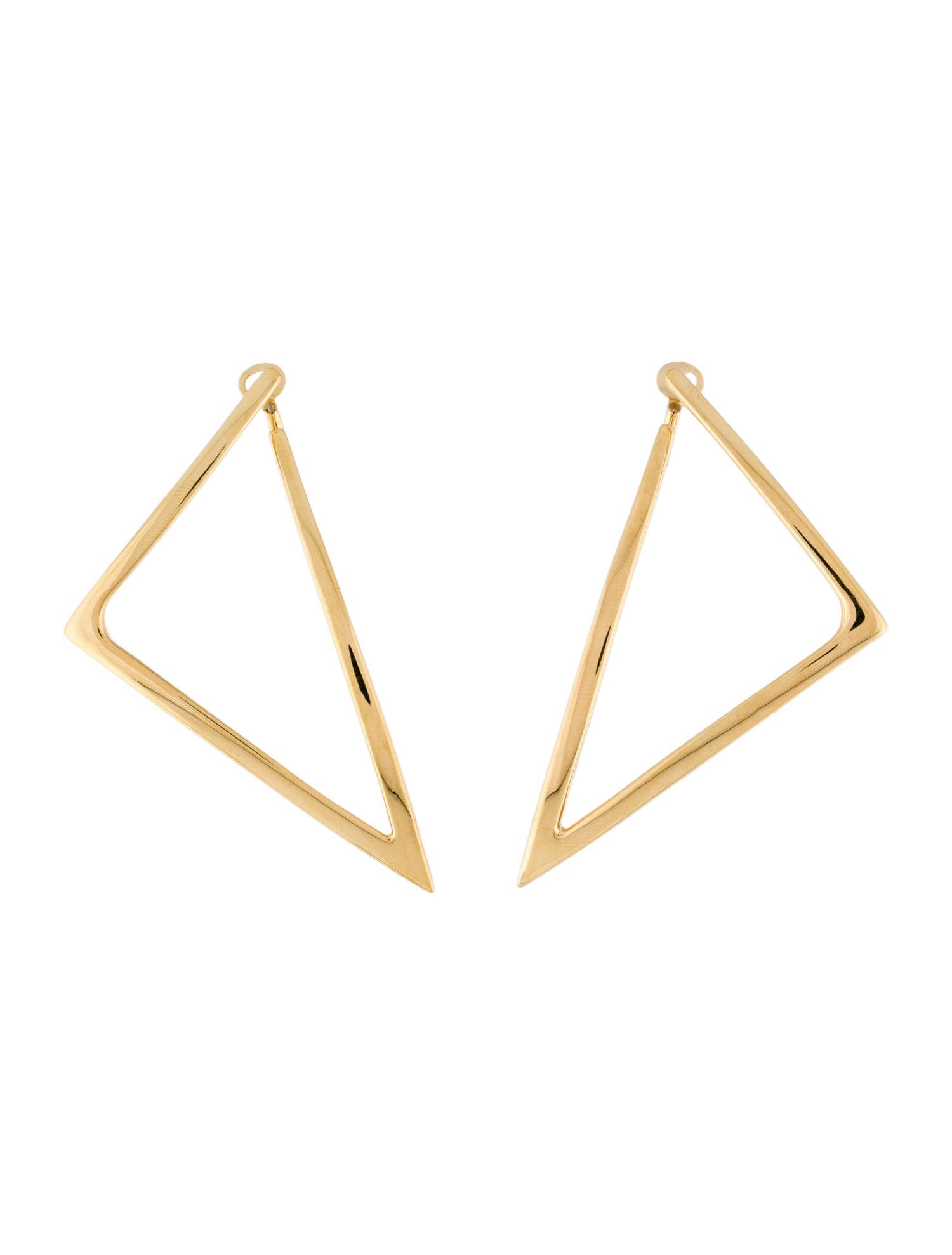 Roberto Coin 18K Large Triangle Drop Earrings