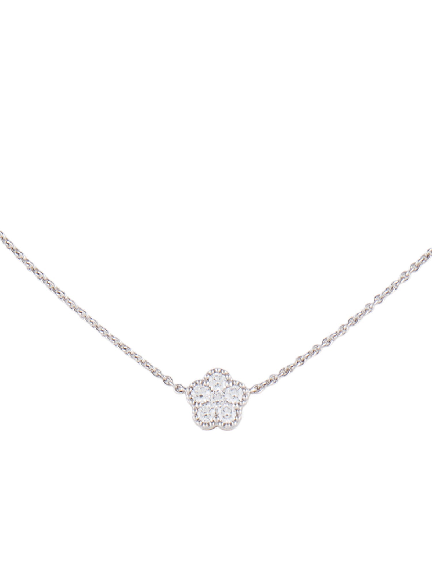 Roberto Coin 18K Diamond Flower Pendant Necklace