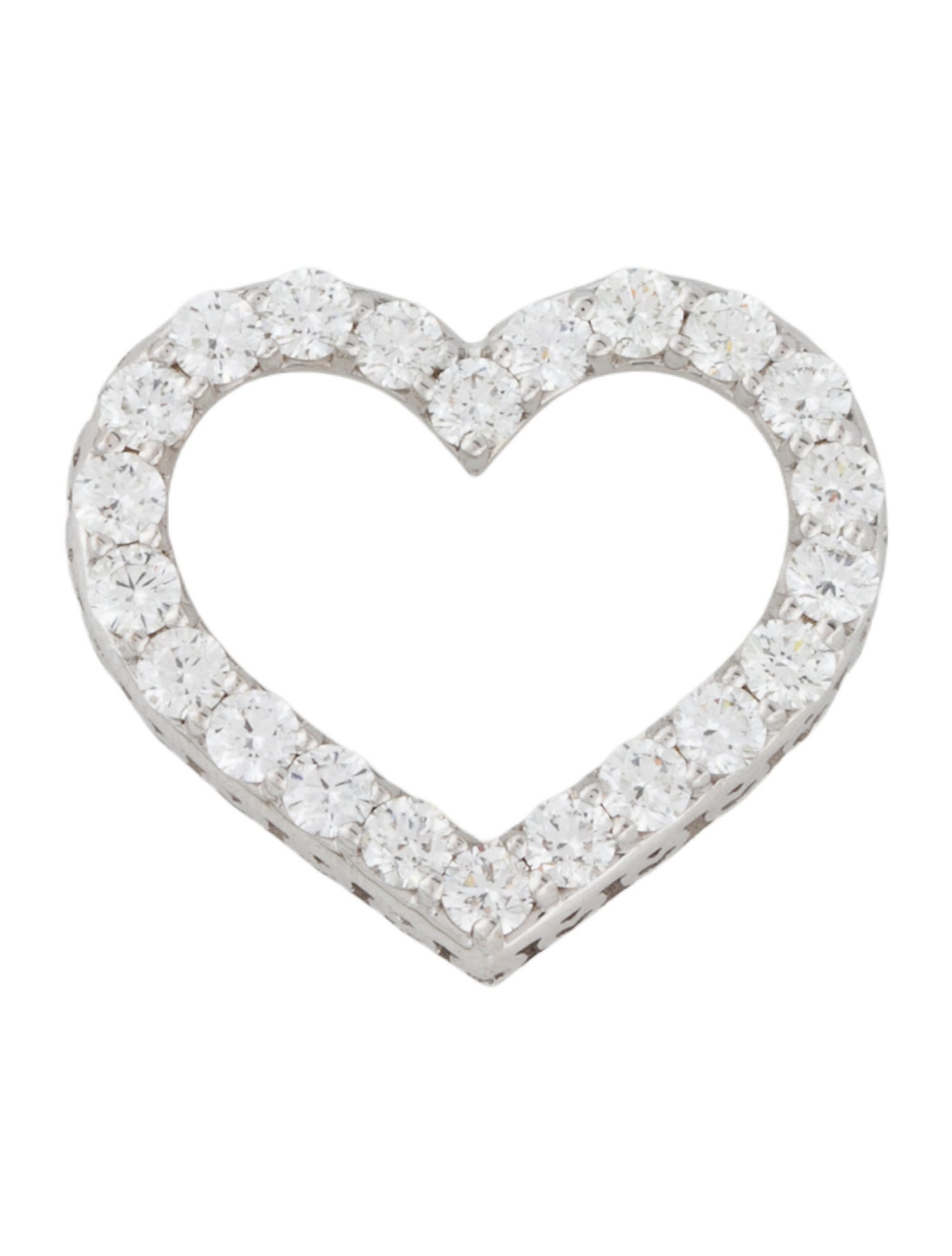 Roberto Coin 18K 1.43ctw Diamond Heart Pendant