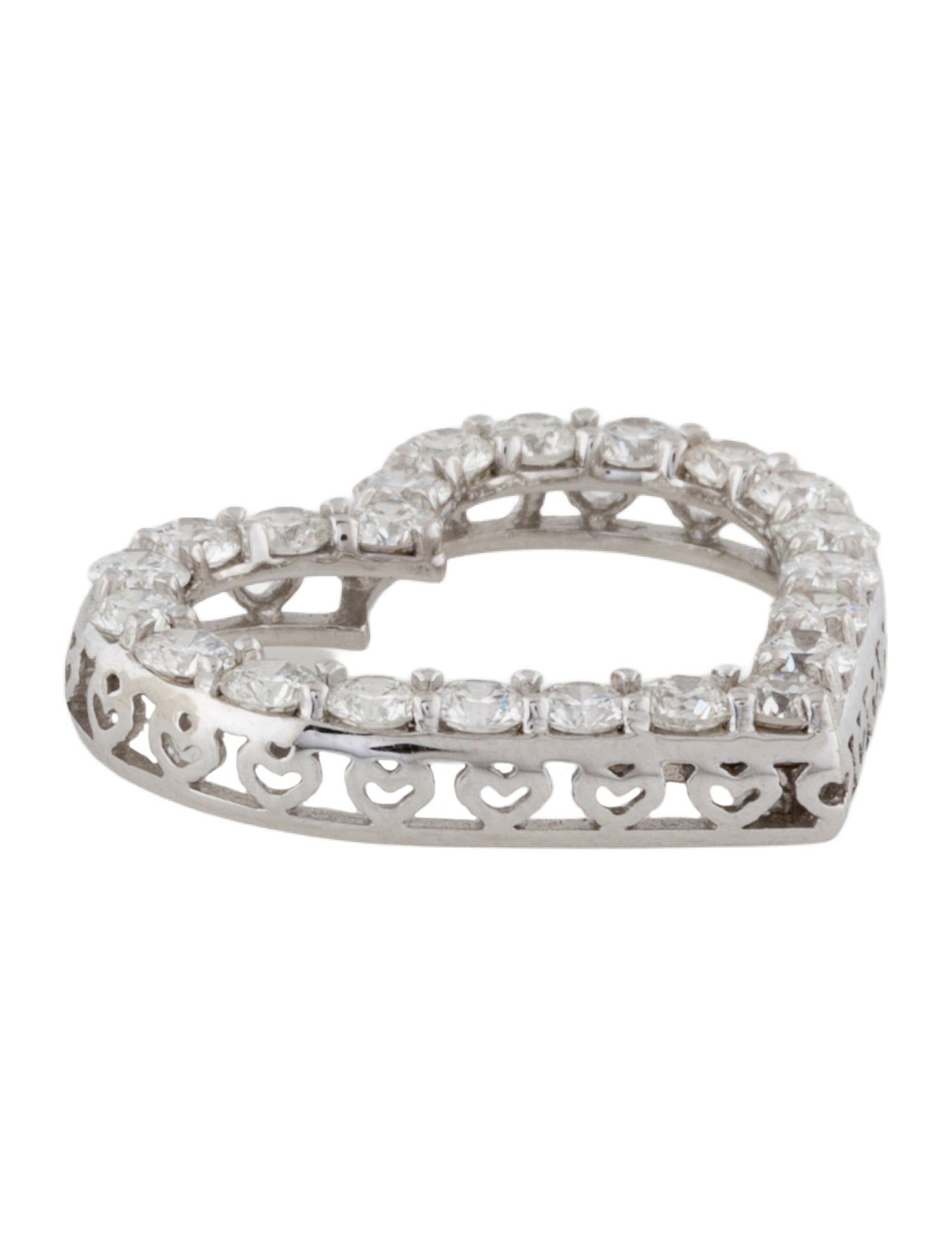 Roberto Coin 18K 1.43ctw Diamond Heart Pendant